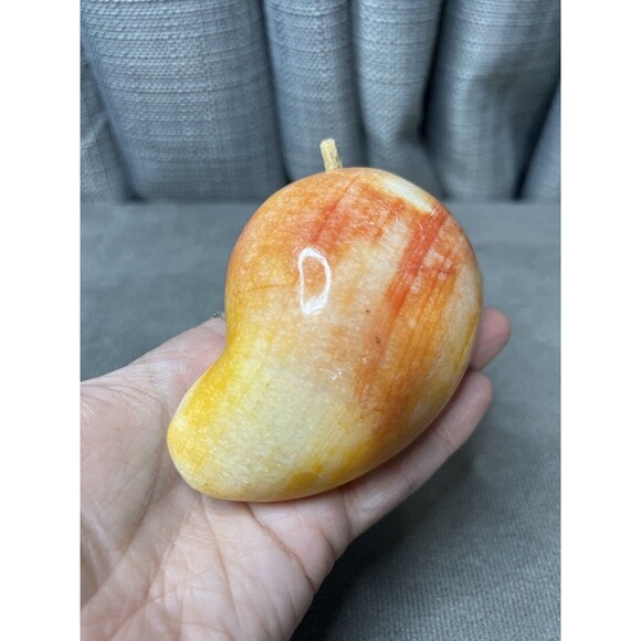 VTG Italian Alabaster Mango Pineapple Watermelon Stone Marble Fruit Tropical Lot - Picture 12 of 14